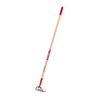 4 Tine Forged Cultivator 5 Head Wood Handle 7 Grip NEW