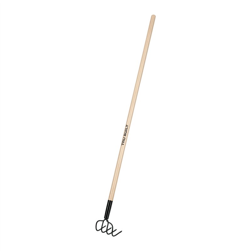 4 Tine Welded Cultivator 5 Head Wood Handle