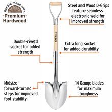 Polished Chrome Ceremonial Shovel Steel D-handle Extended Socket