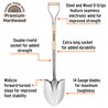 Polished Chrome Ceremonial Shovel Steel D-handle Extended Socket