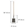 44" handle, square point shovel, Pretul