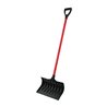 18 Poly Pusher Steel Handle Poly D-grip