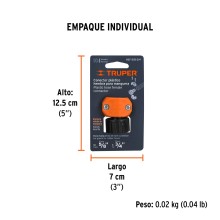 5/8"-3/4", female,plastic hose connector