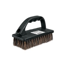 Natural fiber stippling brush