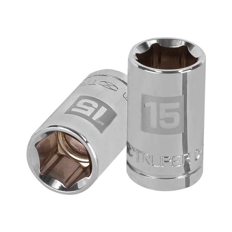 15mm, 6-point socket, 1/2" drive