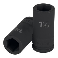 1-1/16", long, 6-pt impact socket,3/4"dr