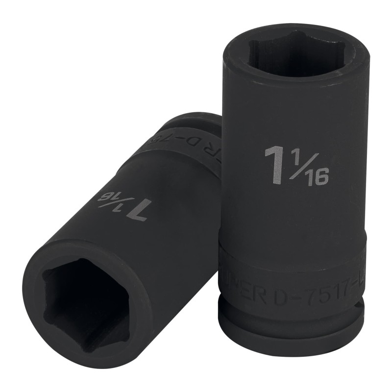 1-1/16", long, 6-pt impact socket,3/4"dr
