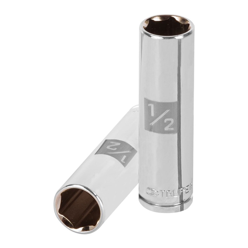 1/2", long, 6-point socket, 3/8" drive