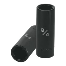3/4", long, 6-pt impact socket,1/2"drive
