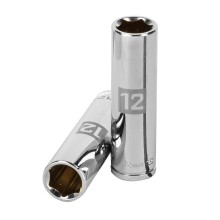 12mm, long, 6-point socket, 3/8" drive