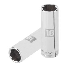 18mm, 6-point socket, 1/2" drive