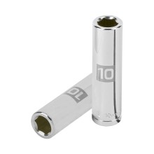 10mm, long, 6-point socket, 3/8" drive
