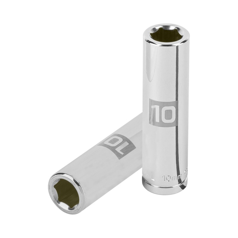 10mm, long, 6-point socket, 3/8" drive