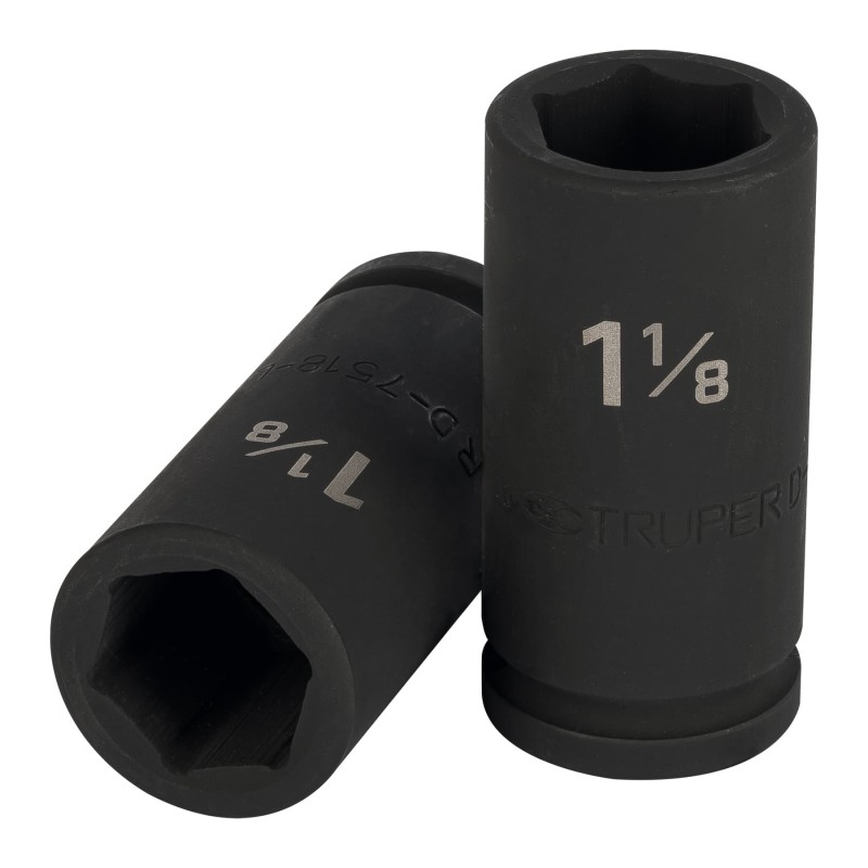 1-1/8", long, 6-pt impact socket,3/4"dr.