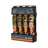 4pc Ratchet tie down set, 1480lb máx cap