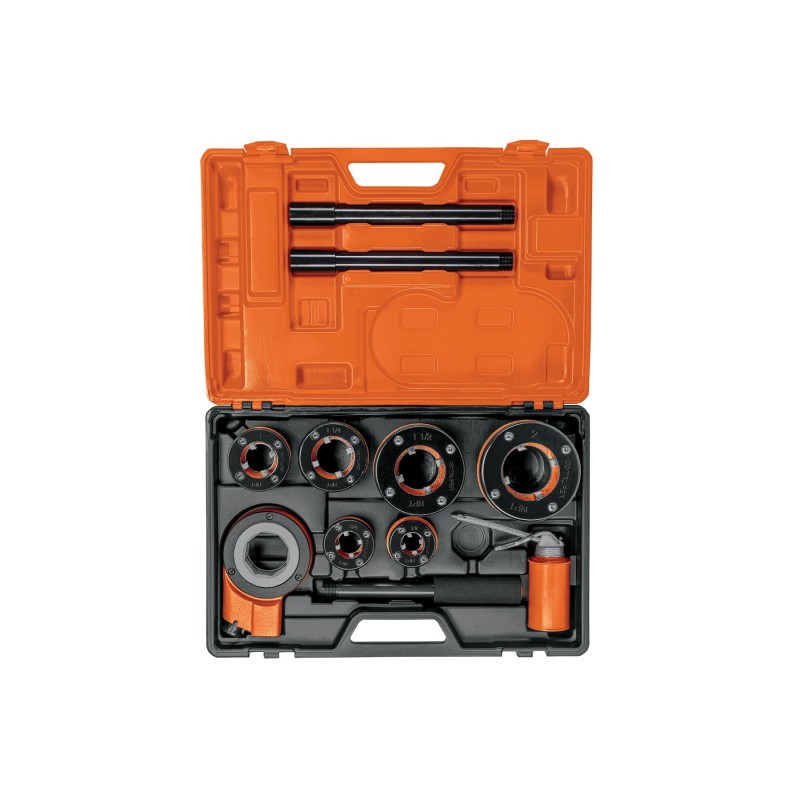 1/2" to 2" pipe threader set, 9 piece