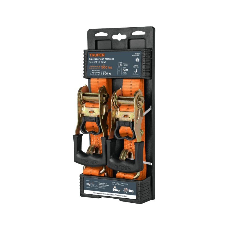 3300 lbs max load ratchet straps, 2 pack