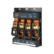 4pc Ratchet tie down set, 2200lb máx cap