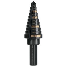 1/4"- 7/8" 11 Step black oxide drill bit