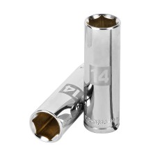 14mm, long, 6-point socket, 3/8" drive