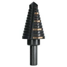 7/16-1-1/8 12 Step black oxide drill bit