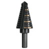 7/16-1-1/8 12 Step black oxide drill bit