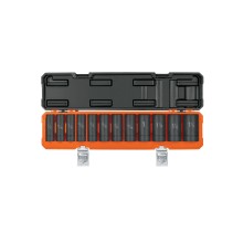 1/2drive,STD,long impact socket set,12pc