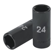 1/2" drive, 24mm, deep impact socket