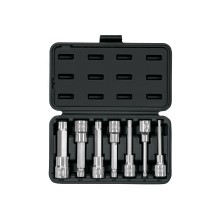 1/2Dr,4" triple sq spline bit socket set