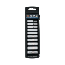 1/4", mm long socket set, 10 pieces