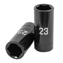 1/2" drive, 23mm, deep impact socket