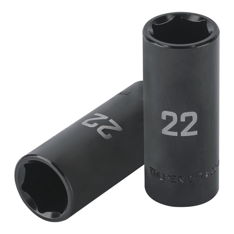 1/2" drive, 22mm, deep impact socket