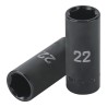 1/2" drive, 22mm, deep impact socket