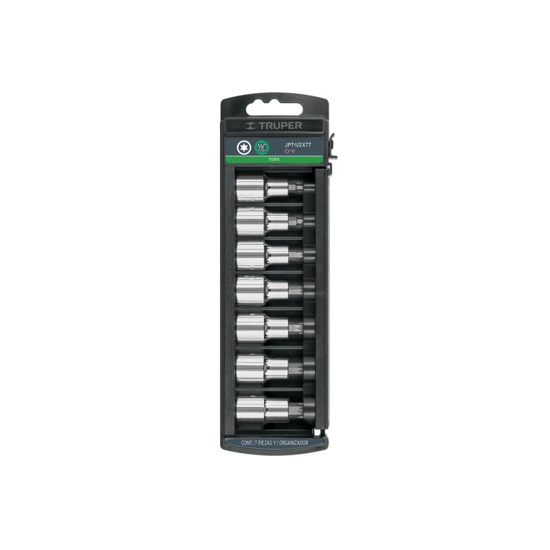 Torx, 1/2" drive socket set, 7 pcs