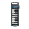 Mm, hex, 3/8" drive socket set, 7 pcs
