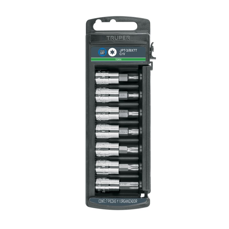 Torx, 3/8" drive socket set, 7 pieces