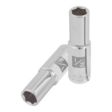 1/2", long, 6-point socket,1/2"drive