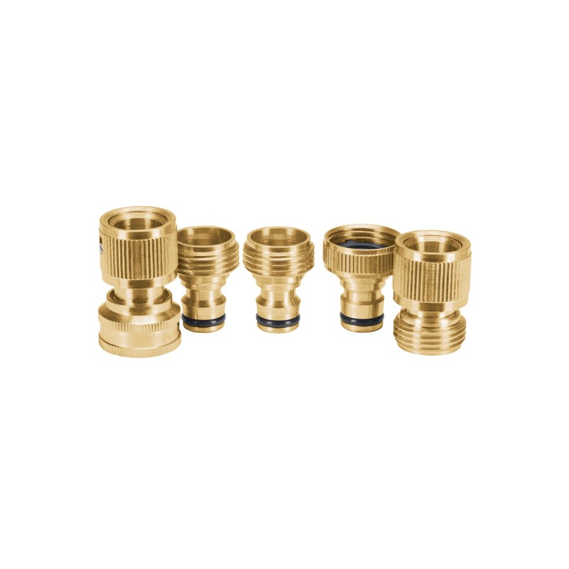 5-Piece brass quick connect set