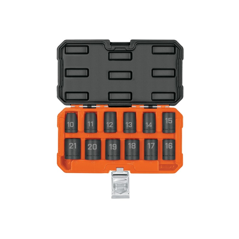 1/2" drive, mm, impact socket set,12 pcs