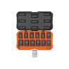 1/2" drive, mm, impact socket set,12 pcs