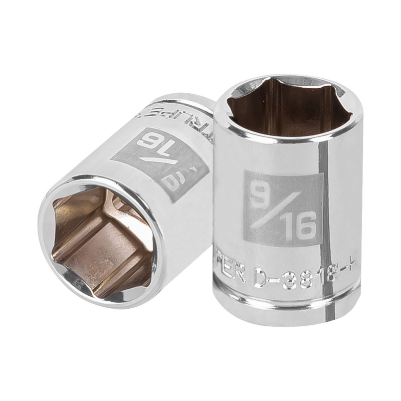 9/16", 6-point socket, 3/8" drive