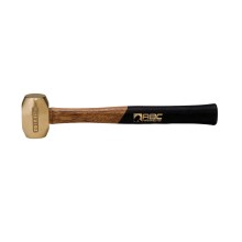 2 lb Brass Hammer, 12.5" Wood Handle