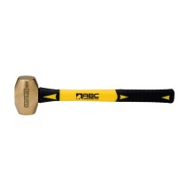 4 lb Brass Hammer, 14" Fiberglass Handle