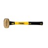 4 lb Brass Hammer, 14" Fiberglass Handle