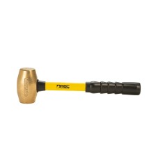 6 lb Brass Hammer, 16" Fiberglass Handle