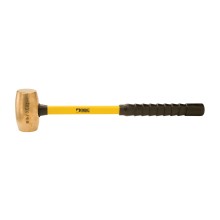 8 lb Brass Hammer, 24" Fiberglass Handle