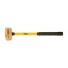 8 lb Brass Hammer, 24" Fiberglass Handle