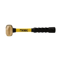 2 lb Brass Hammer, 12" Fiberglass Handle