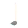 Dustpan with wood handle