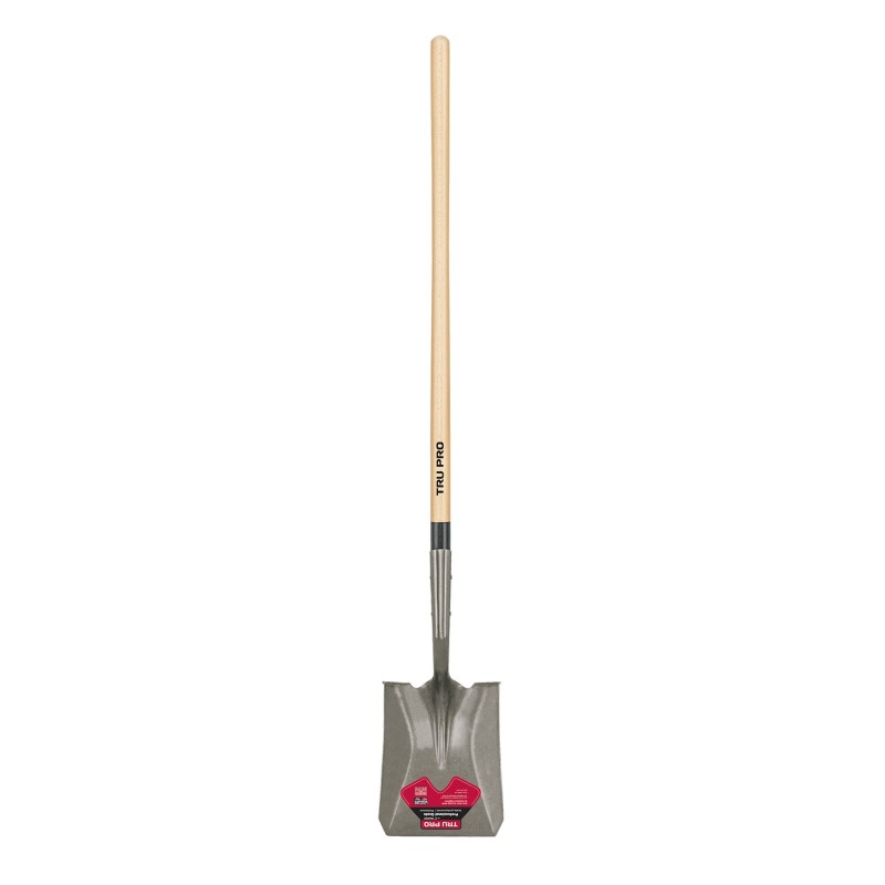 TruPro, Square point shovel, Rolled Step, 48"wd hdle